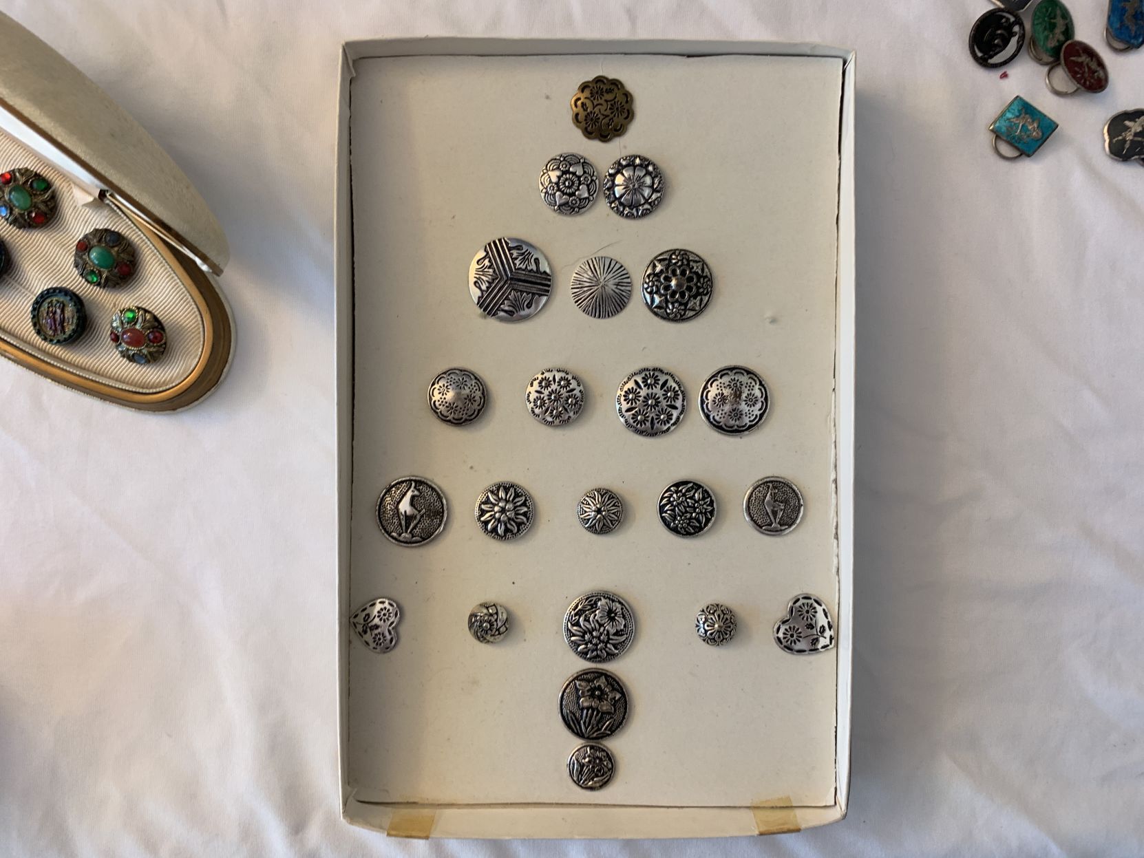 A prized button collection